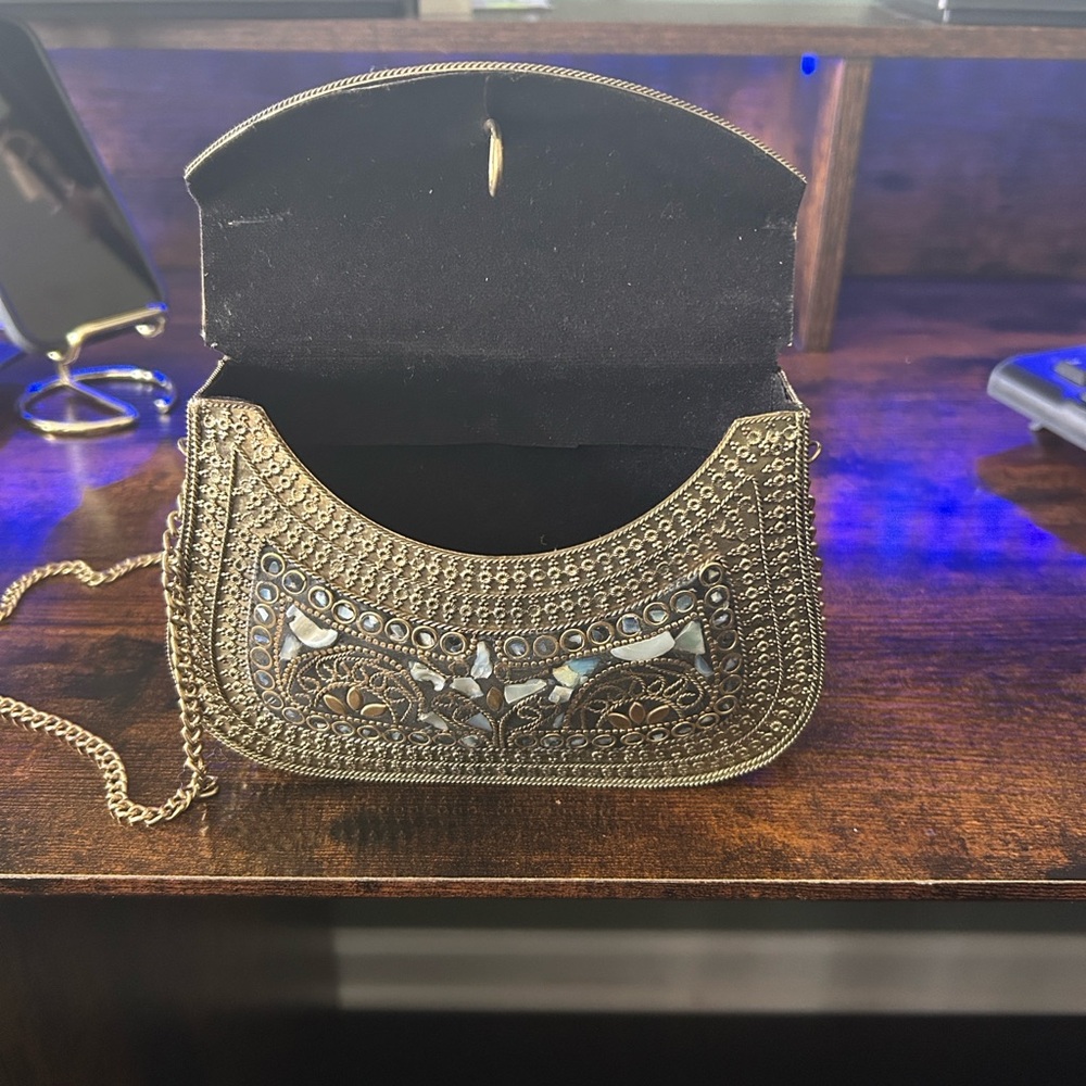 Golden Brass purse